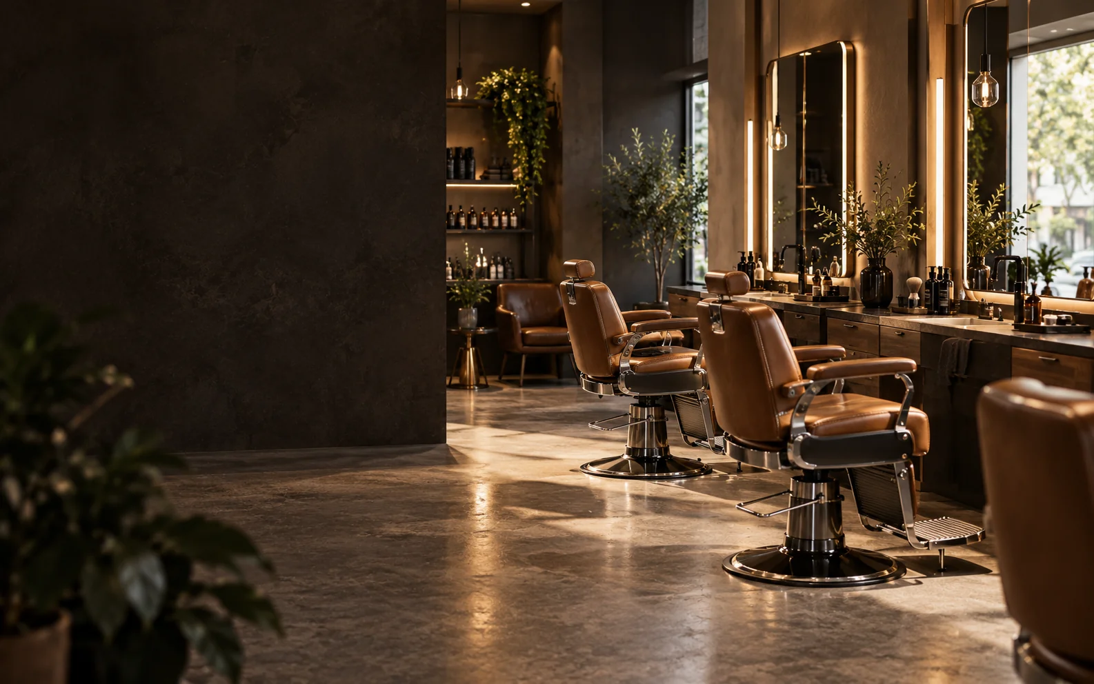 Barber szalon – hangulatkép